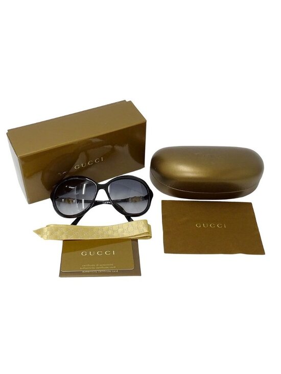 Gucci Sunglasses Bamboo Black Gradation Eyewear